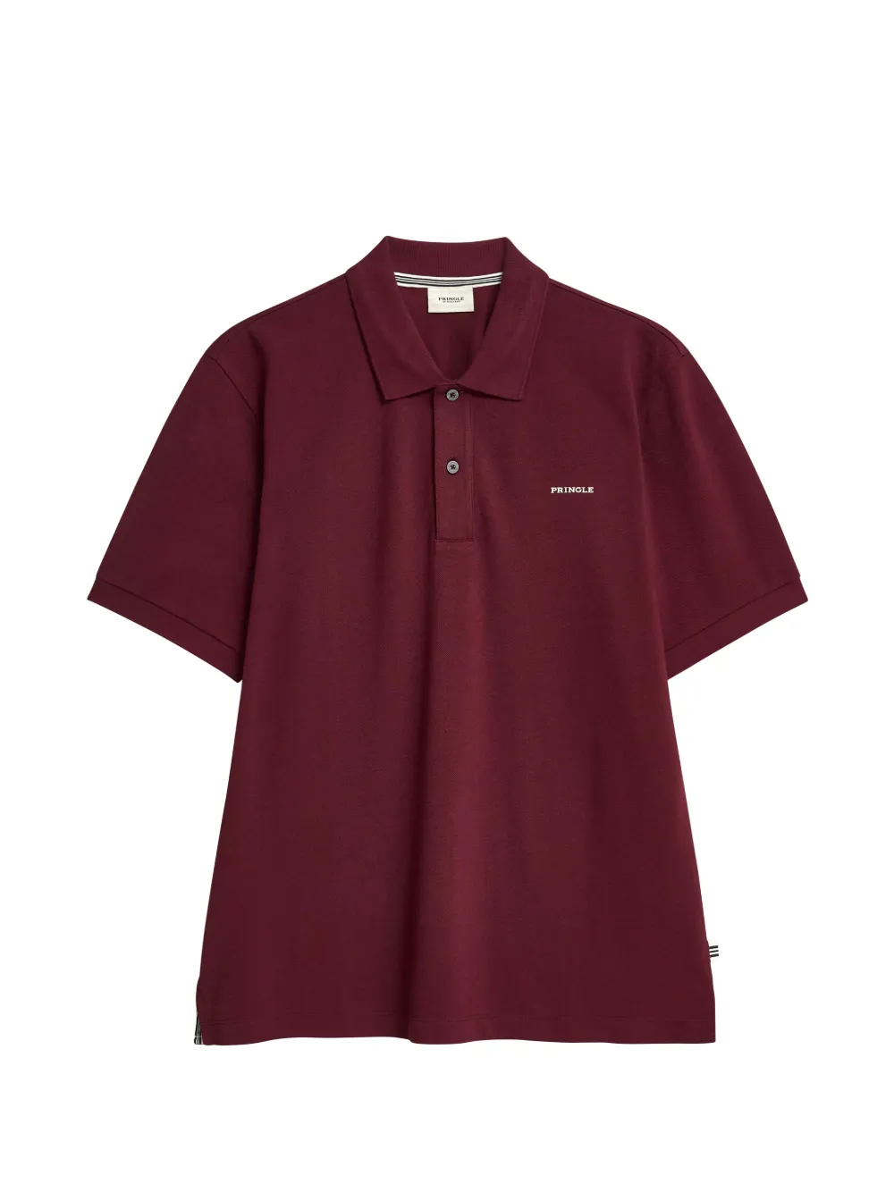 Pringle of Scotland logo-print piqué polo shirt Rood