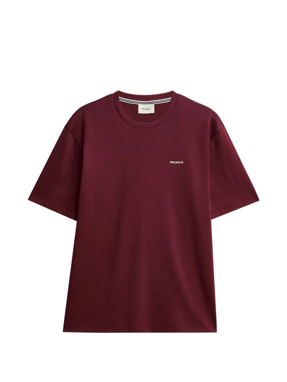 Pringle of Scotland logo-rubberised cotton T-shirt - Rouge Pringle of Scotland logo-rubberised cotton T-shirt - Rouge