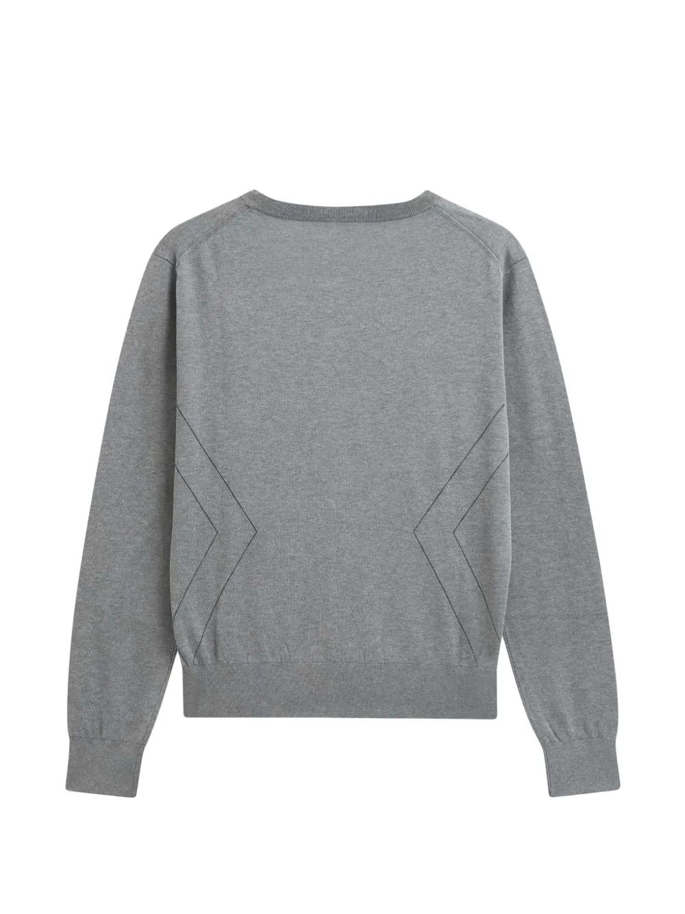 Pringle of Scotland pointelle-knit crew-neck sweater Grijs