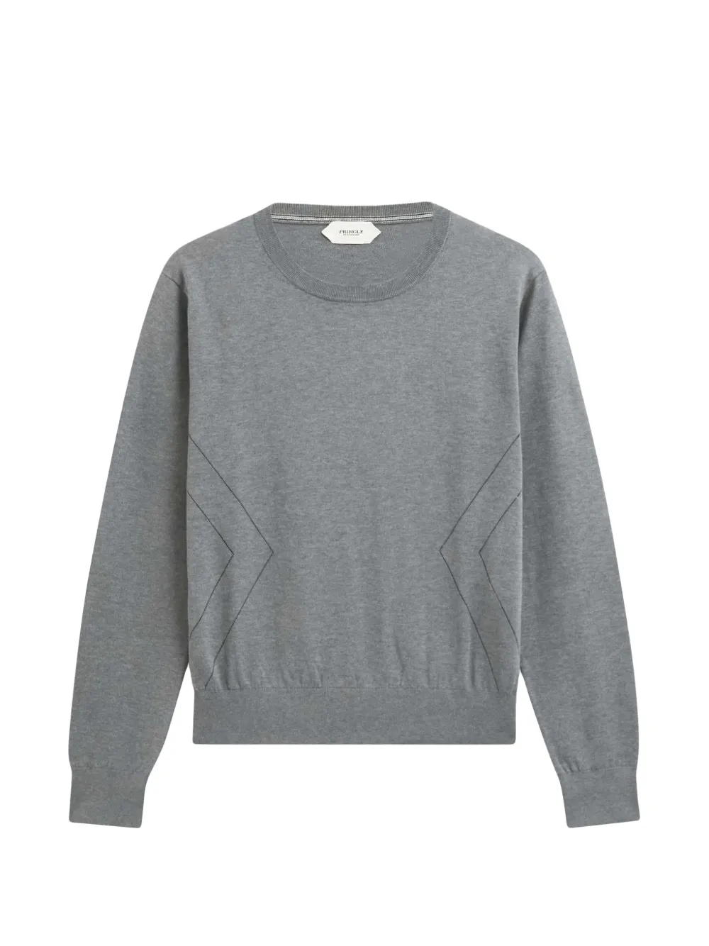 Pringle of Scotland pointelle-knit crew-neck sweater Grijs