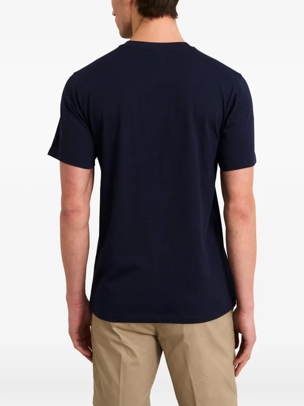 Pringle of Scotland embroidered-logo T-shirt Blauw