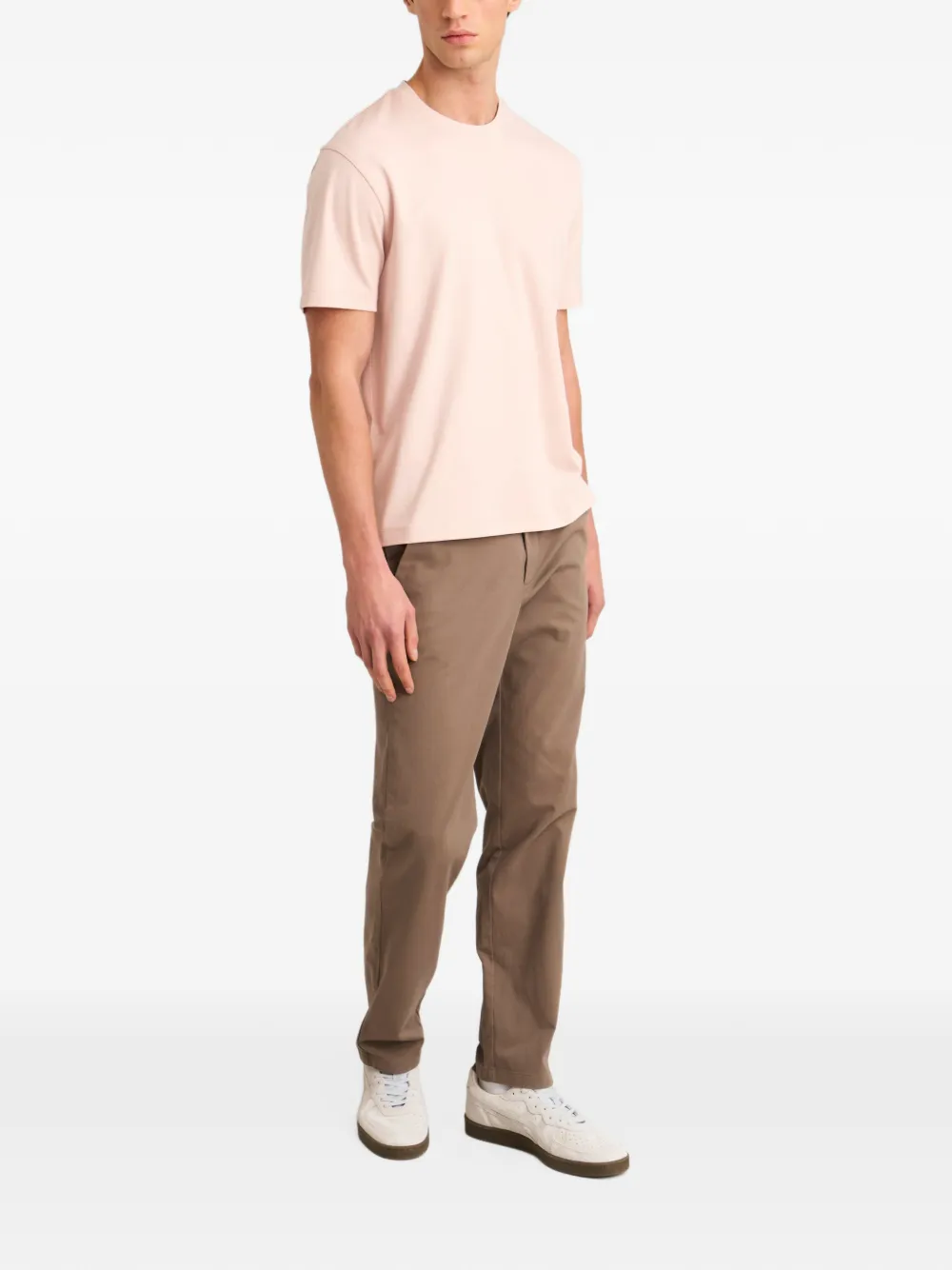 Pringle of Scotland logo-print cotton T-shirt Roze