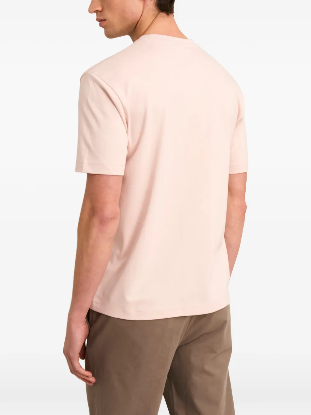 Pringle of Scotland logo-print cotton T-shirt Roze