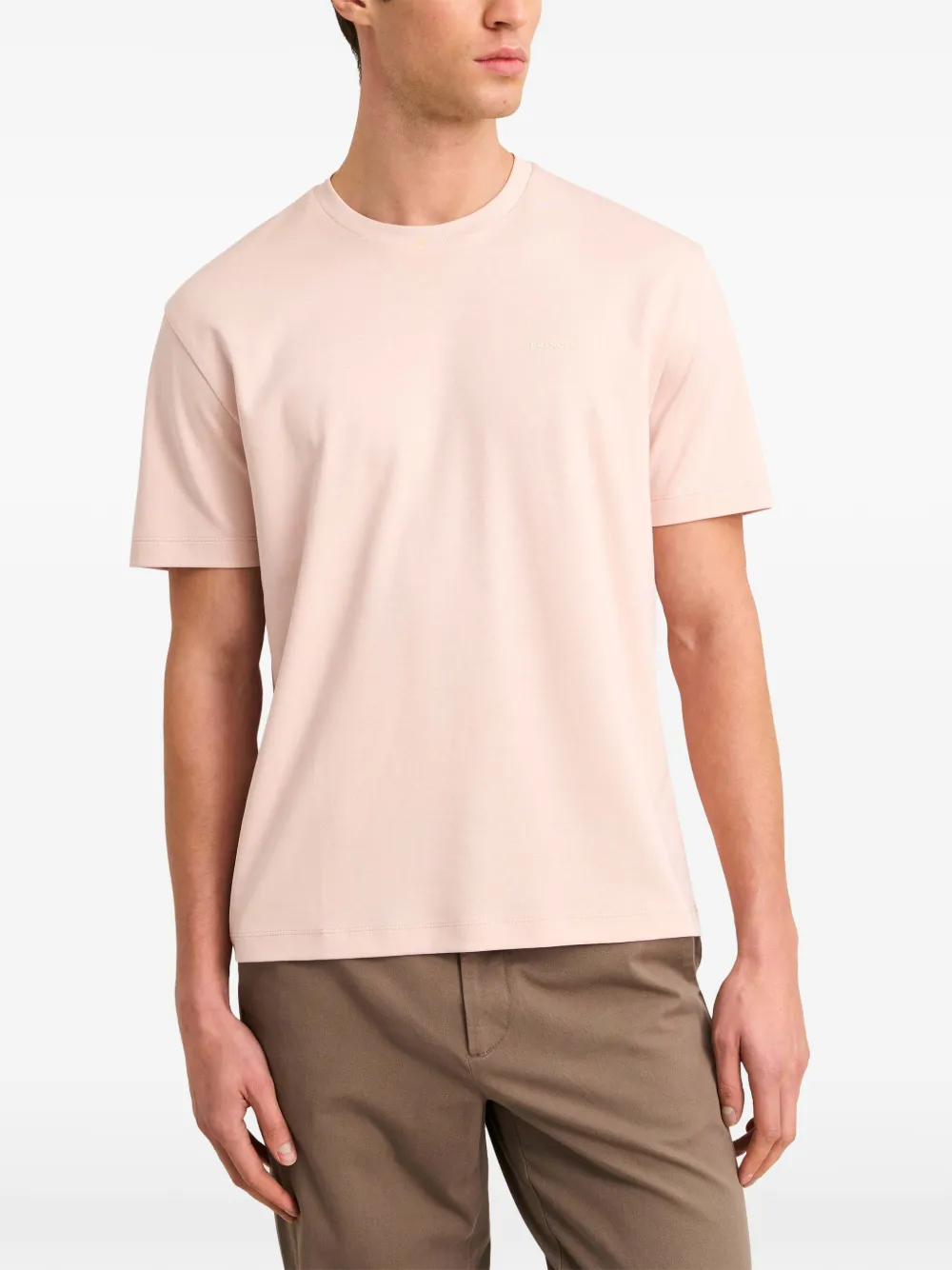 Pringle of Scotland logo-print cotton T-shirt Roze
