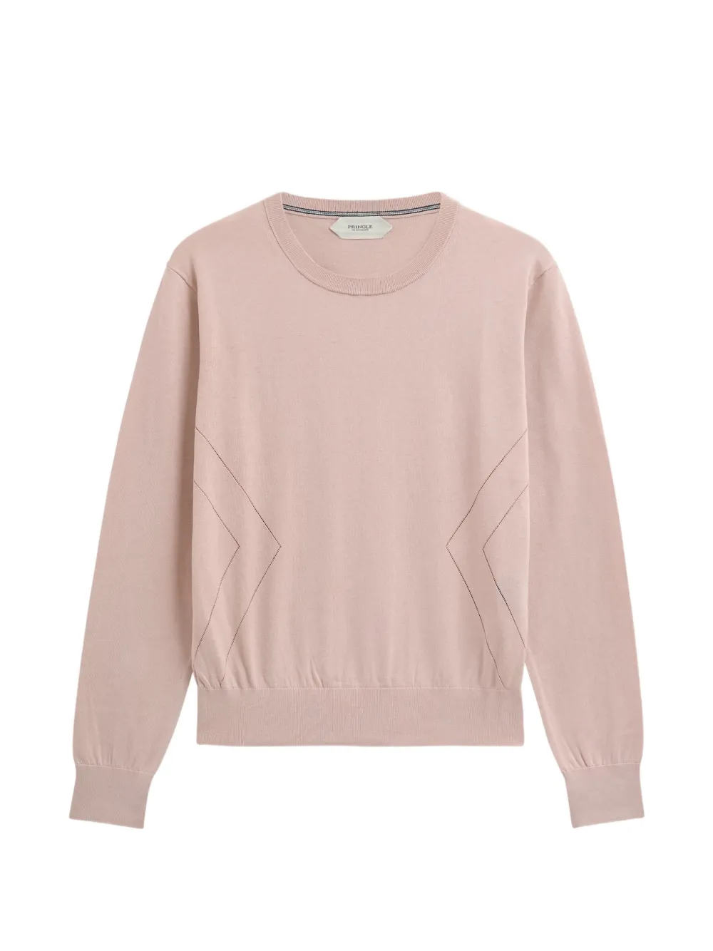 Pringle of Scotland pointelle-knit V-neck sweater - Rosa
