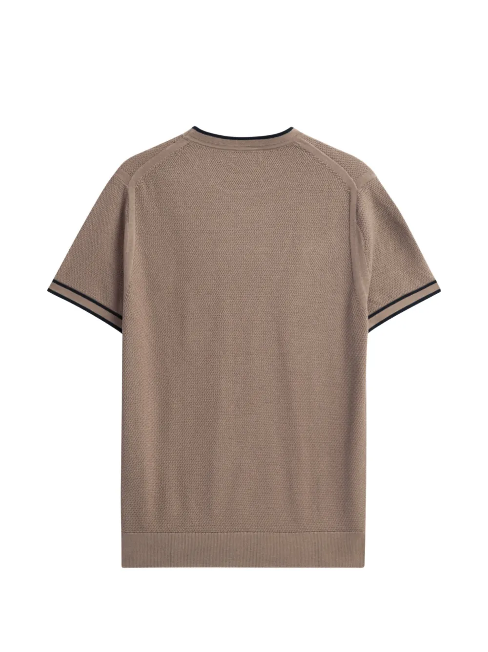Pringle of Scotland diamond-stitch T-shirt Bruin
