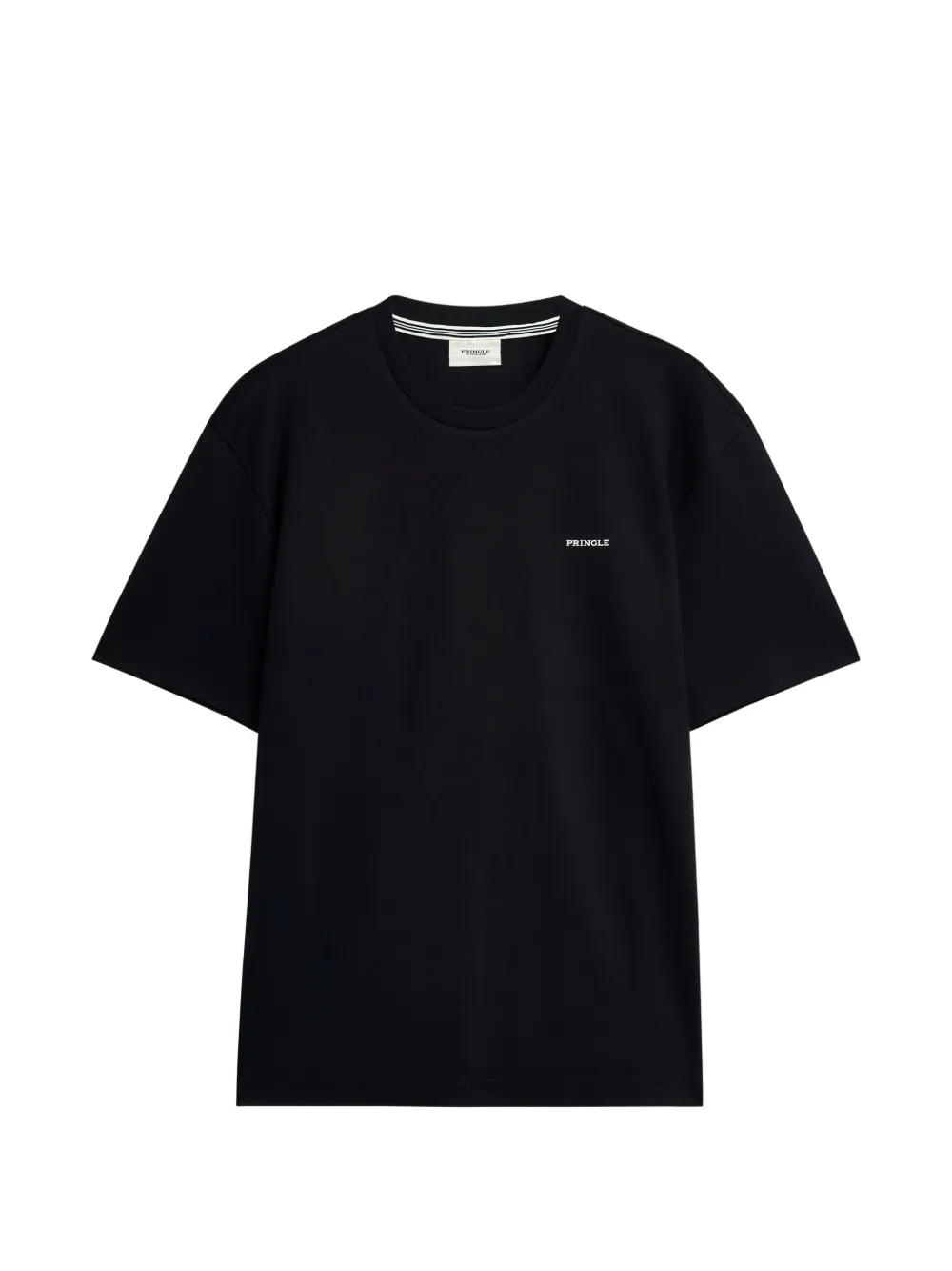 Pringle of Scotland logo-rubberised cotton T-shirt - Schwarz