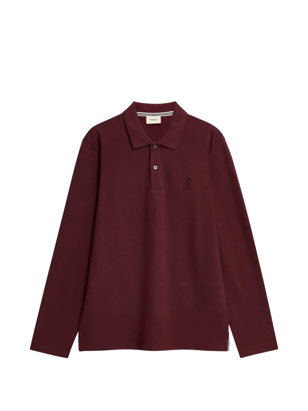 Pringle of Scotland long-sleeve pique polo shirt Rood