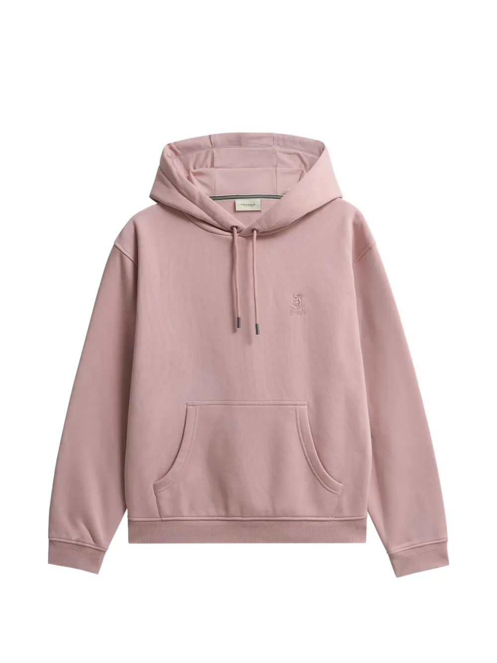 Pringle of Scotland logo-embroidered hoodie - Rosa