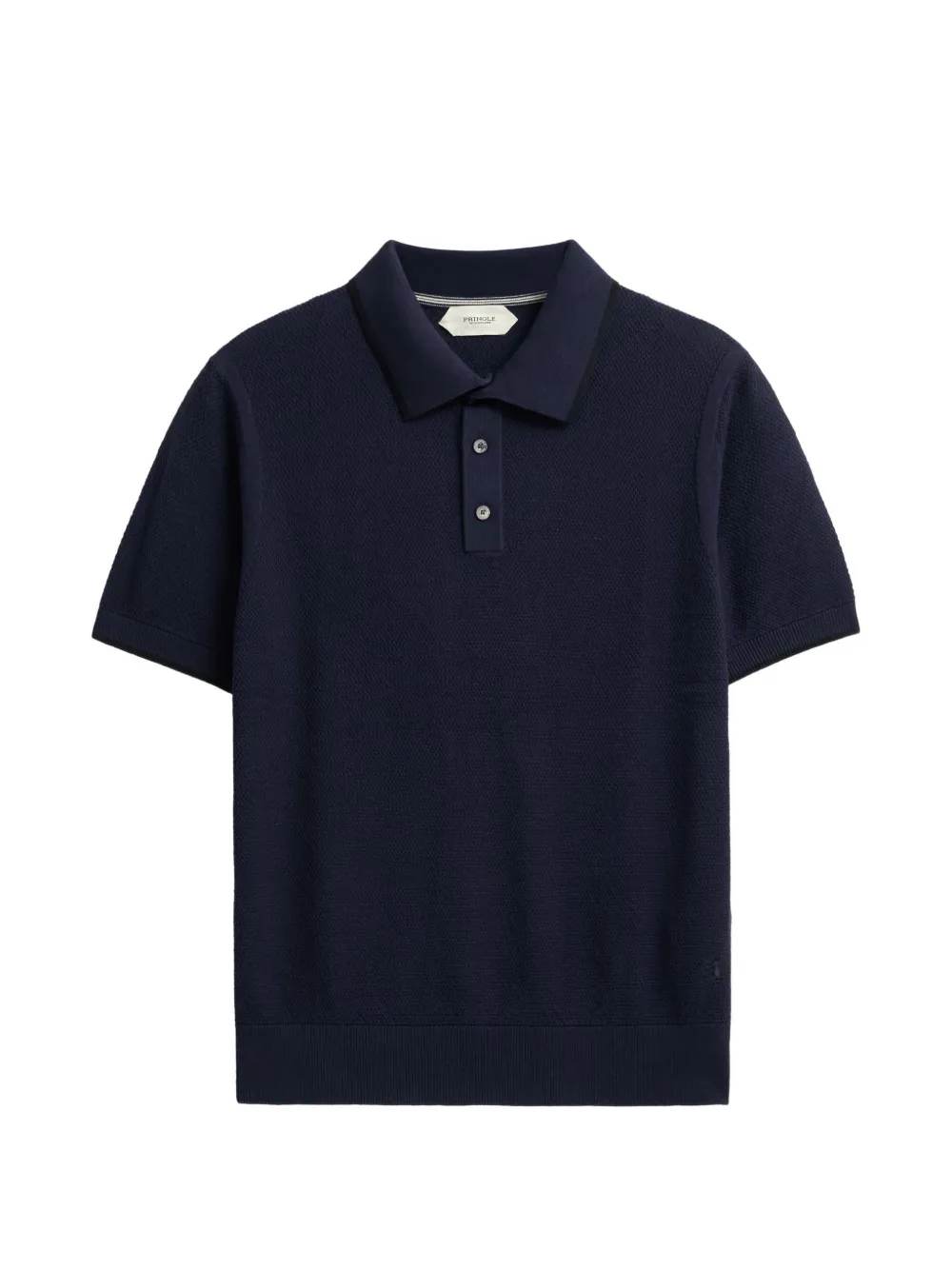 Pringle of Scotland diamond-stitch polo shirt Blauw
