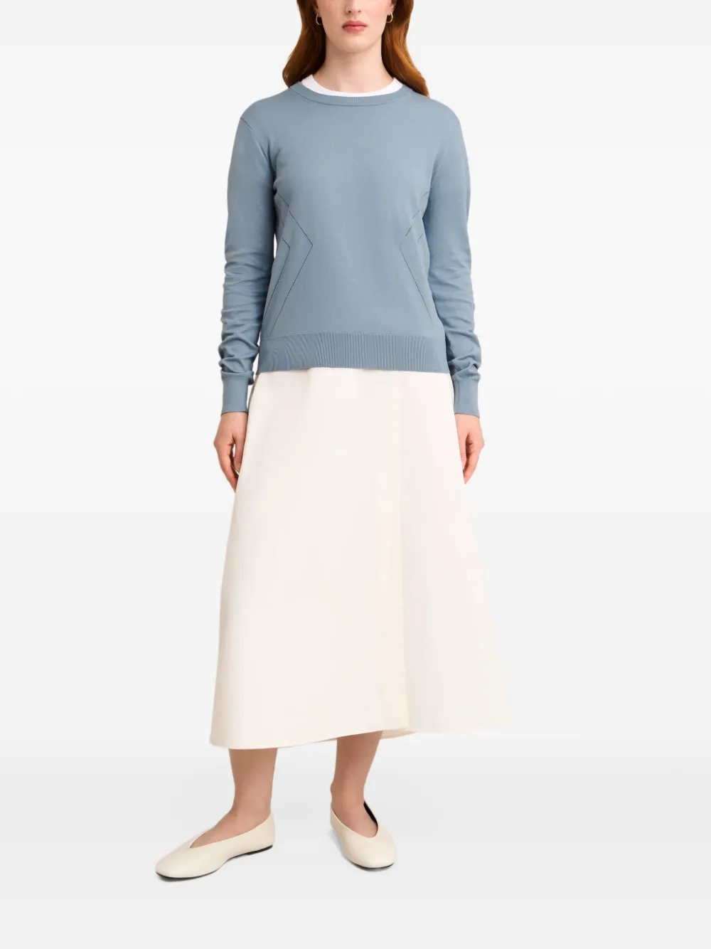 Pringle of Scotland pointelle-knit sweater Blauw