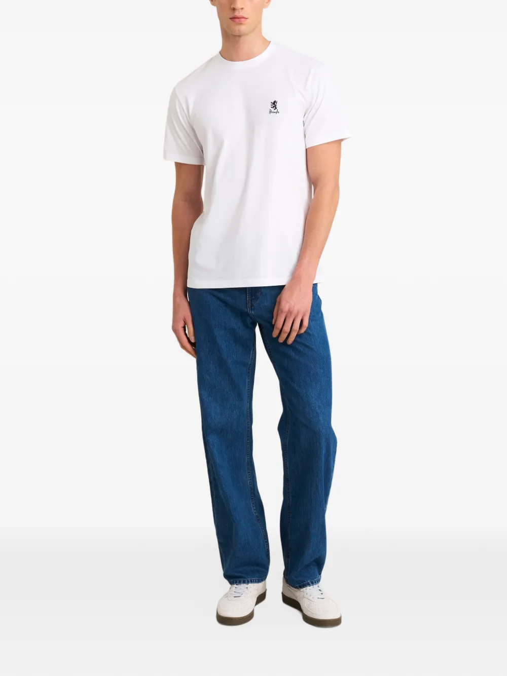 Pringle of Scotland embroidered-logo T-shirt Wit