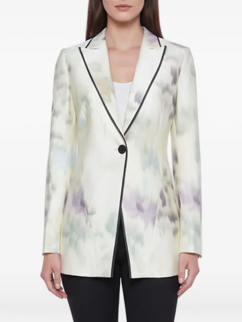 Emporio Armani Pre-Owned blazer boutonné à imprimé abstrait