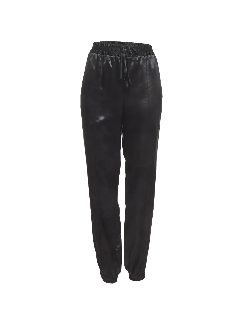 Jil Sander Pre-Owned drawstring satin trousers - Nero