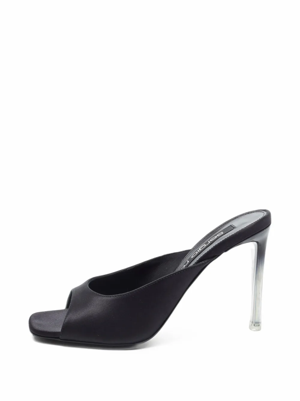 Sergio Rossi open-toe satin sandals - Schwarz