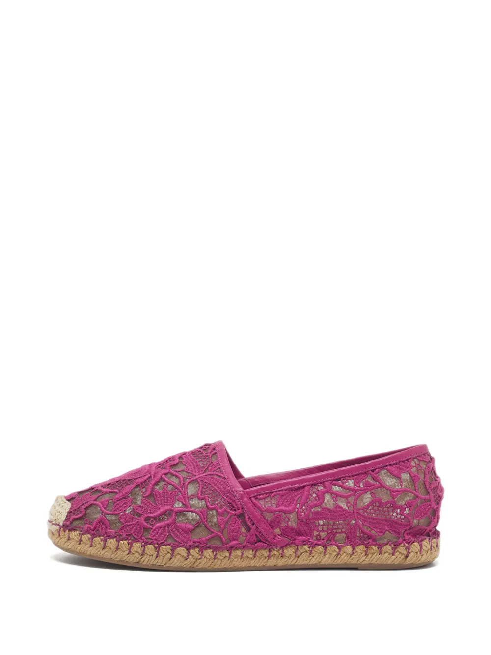 Valentino Garavani Pre-Owned espadrilles en dentelle - Rose