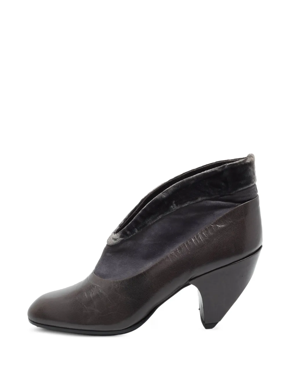 Marc Jacobs Vintage velvet-panel ankle boots - Schwarz