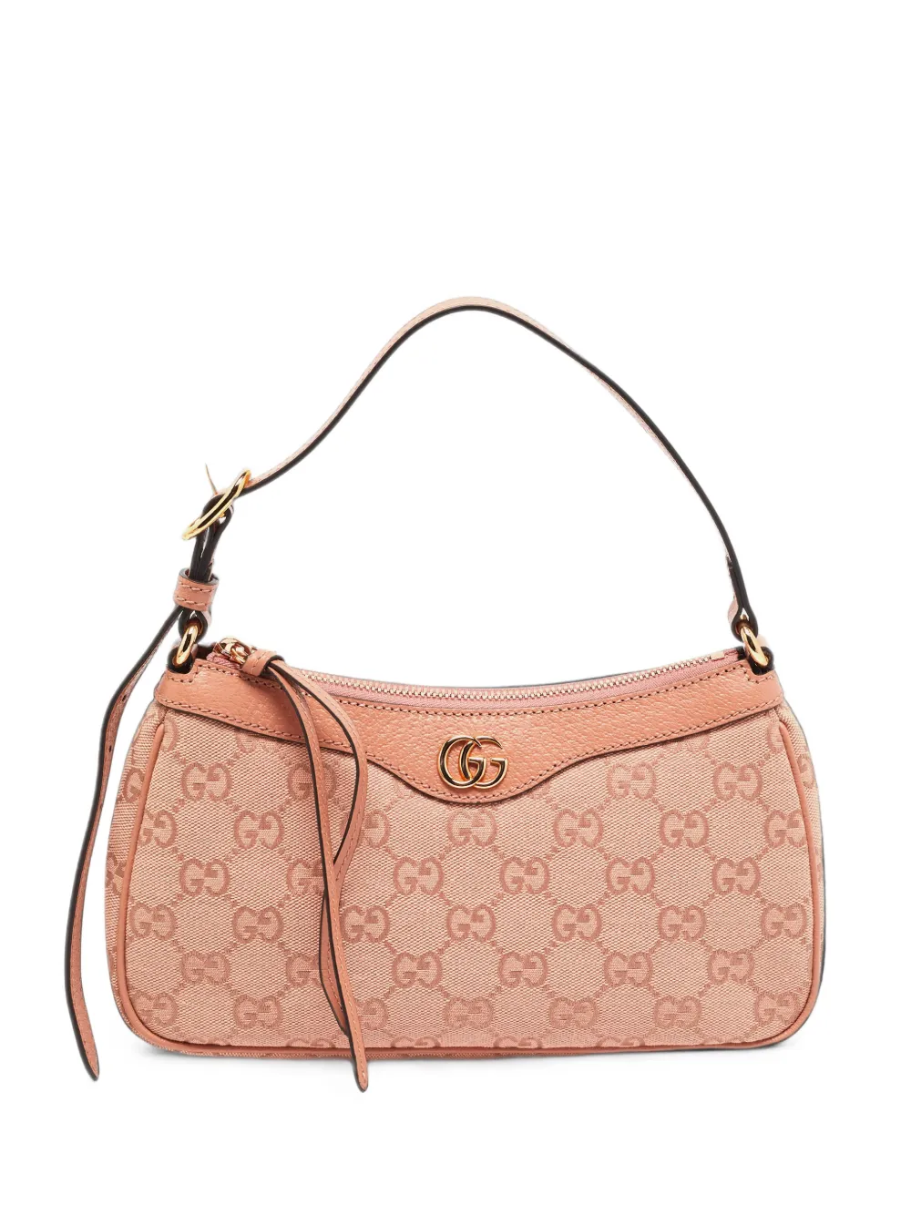 Gucci Pre-Owned Small Ophidia GG Canvas Shoulder Bag | Pink | FARFETCH