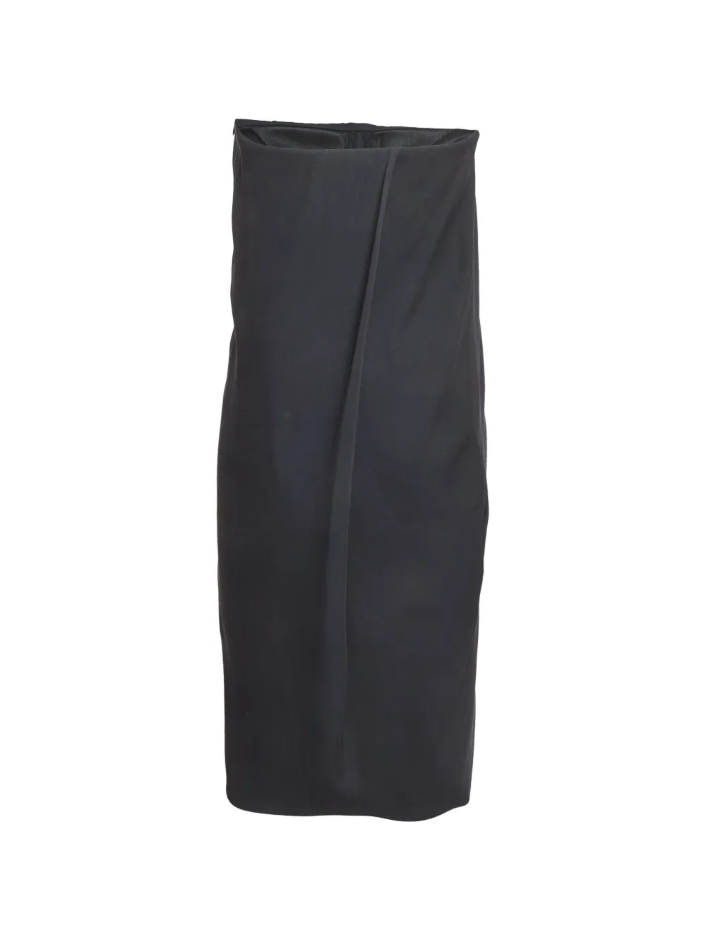 Bottega Veneta Pre-Owned strapless draped midi dress - Black