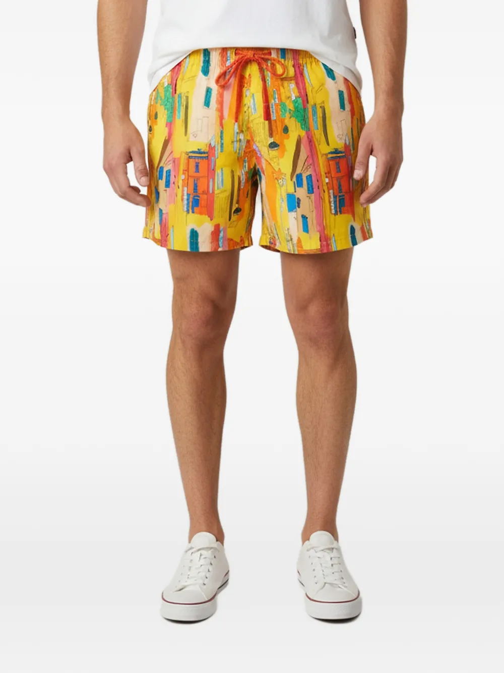 Vilebrequin Moonrise printed swimwear shorts - Giallo