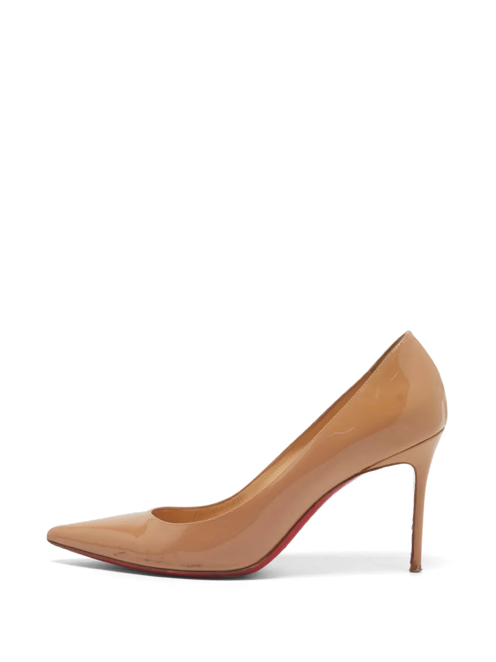 Christian Louboutin Pre-Owned Decollete patent leather pumps - Nude