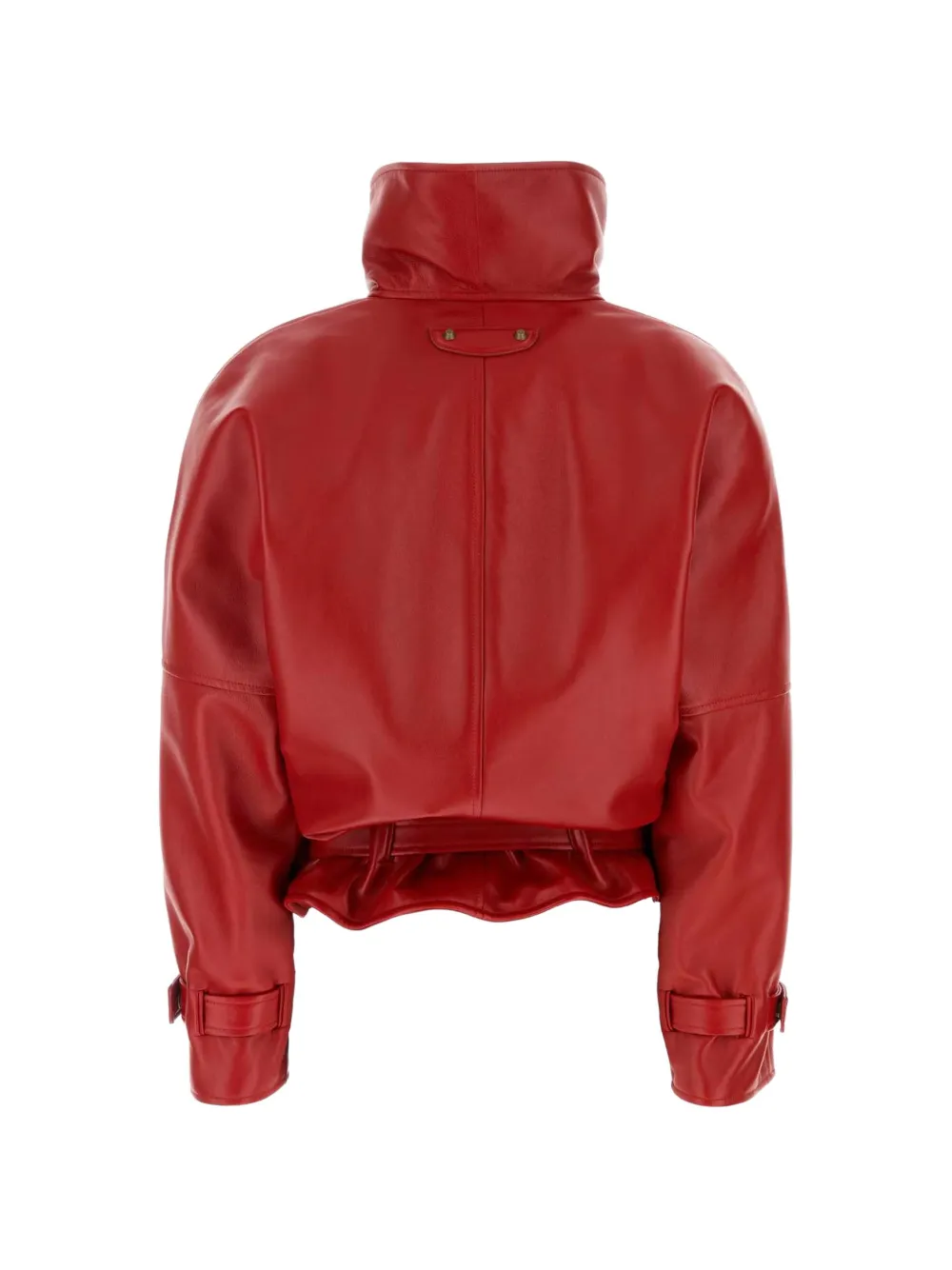 Balenciaga round bomber jacket in red Rood
