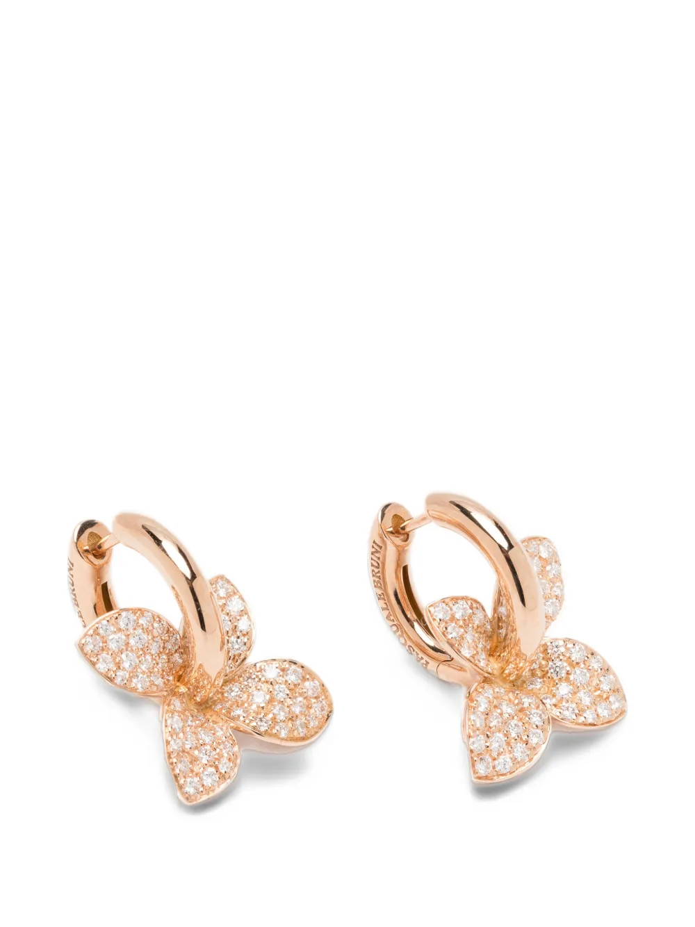 Pasquale Bruni Petit Garden diamond hoop earrings - Rosa