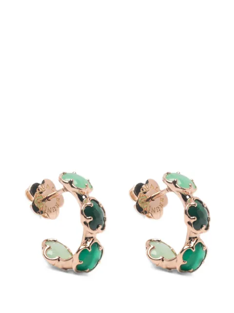 Pasquale Bruni Figlia Dei Fiori chalcedony and agate hoop earrings