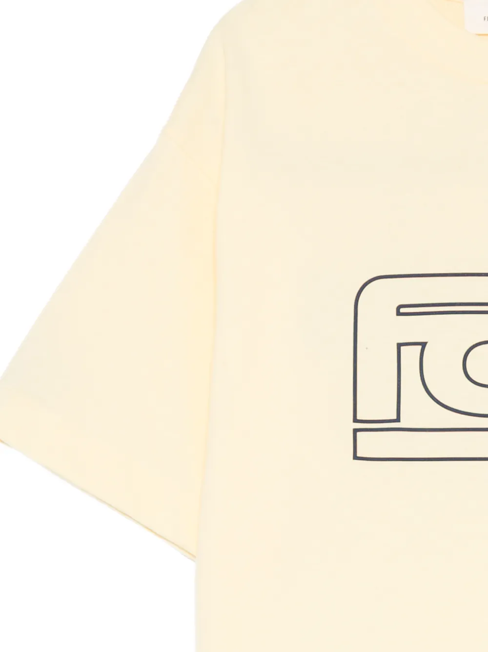 FEAR OF GOD ESSENTIALS KIDS logo-print T-shirt Geel