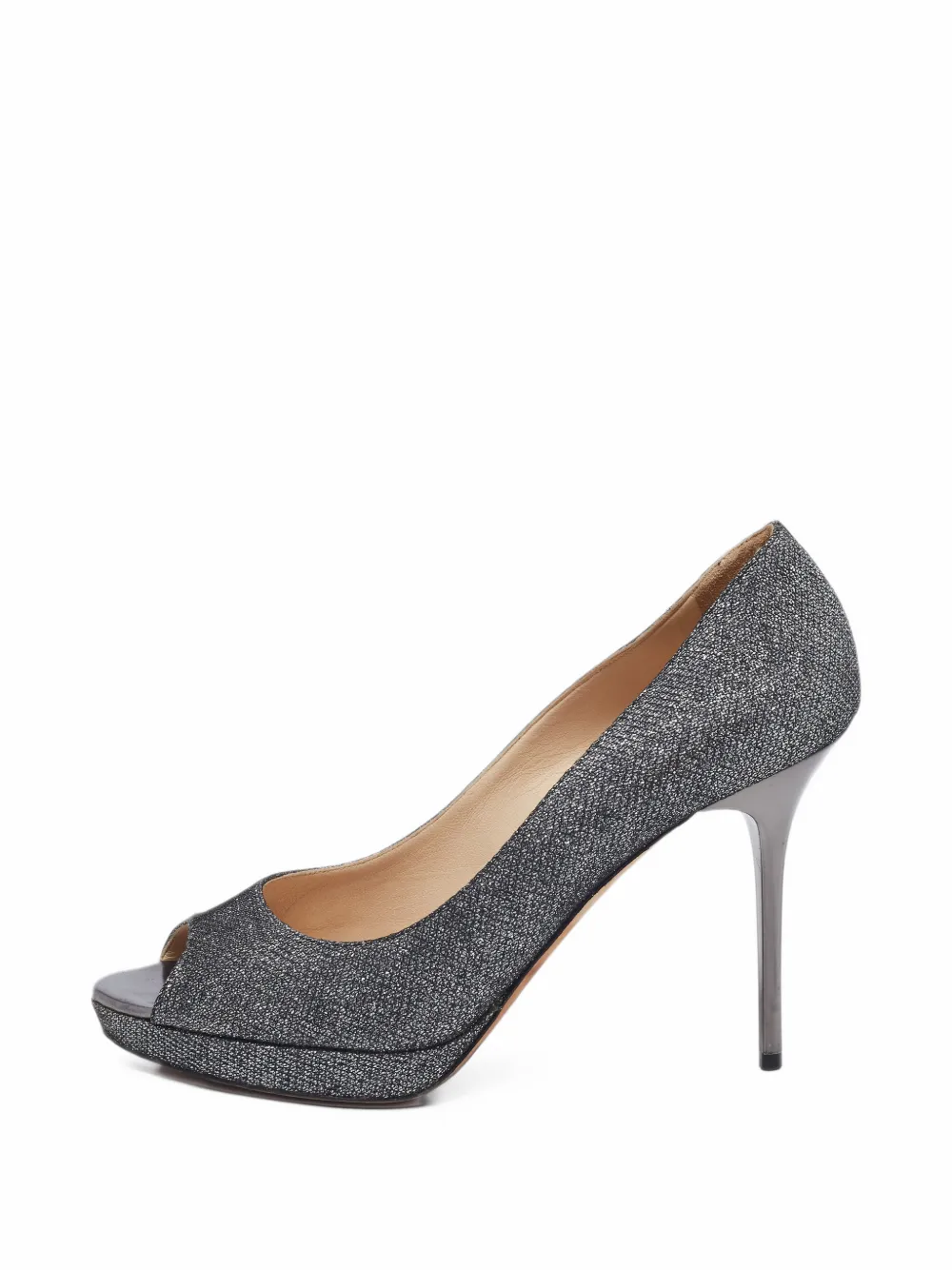 Pre-owned Jimmy Choo Dahlia Platform Pumps In Grey
