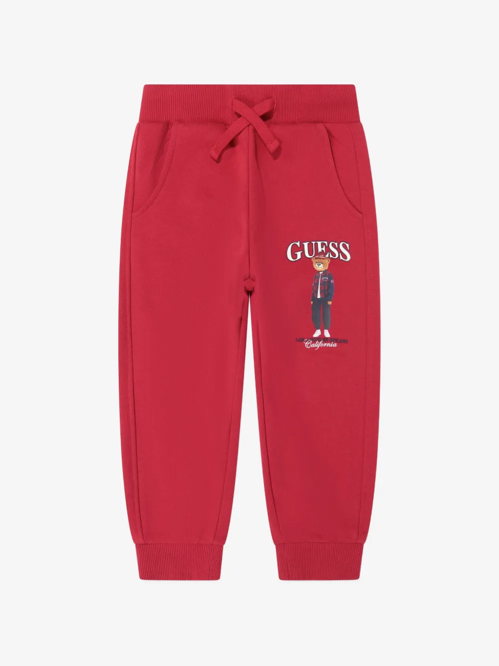 guess kids 곰 프린트 트랙 팬츠
