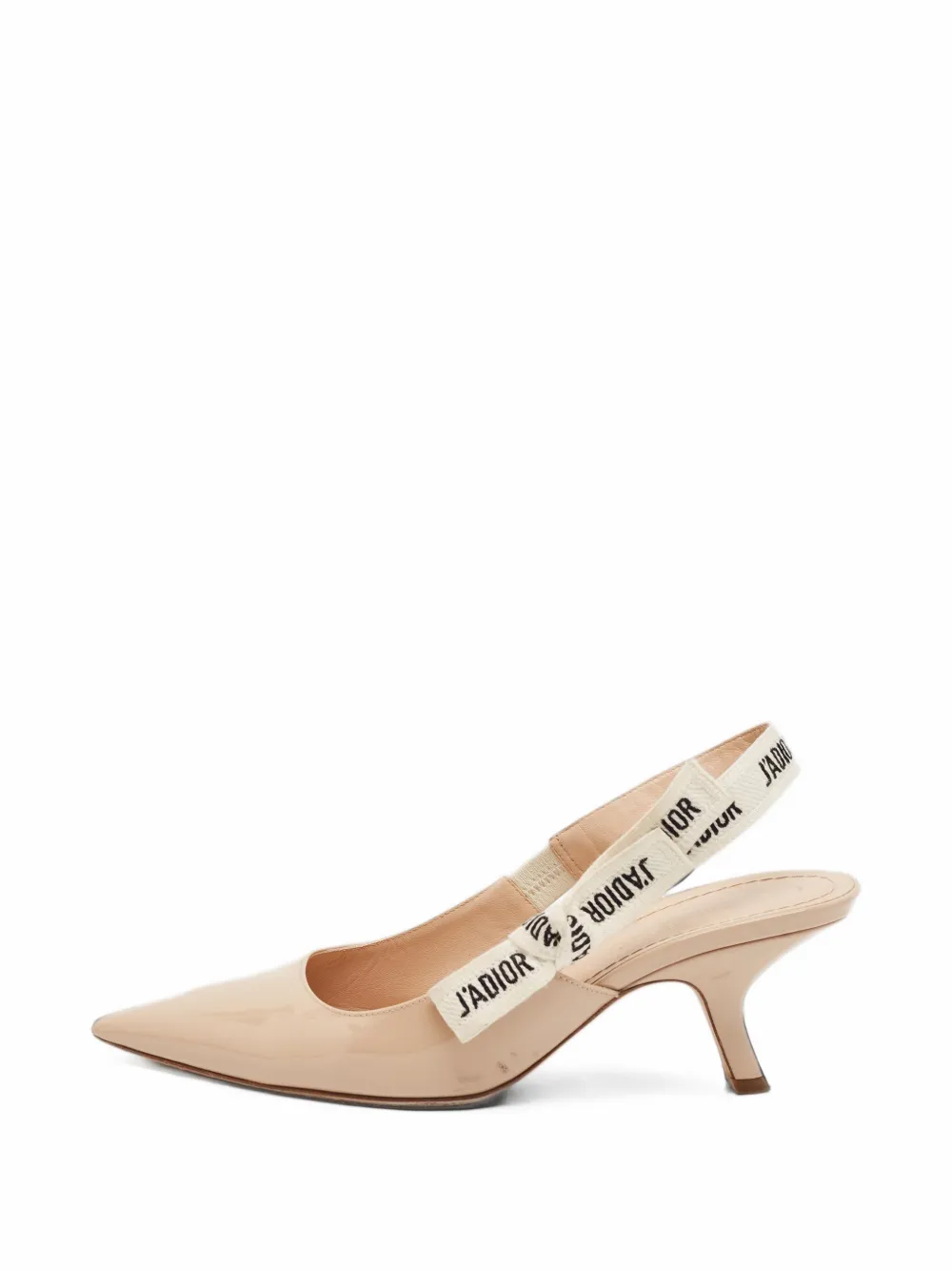 Pre-owned Dior J'a Patent-leather Pumps In Neutrals