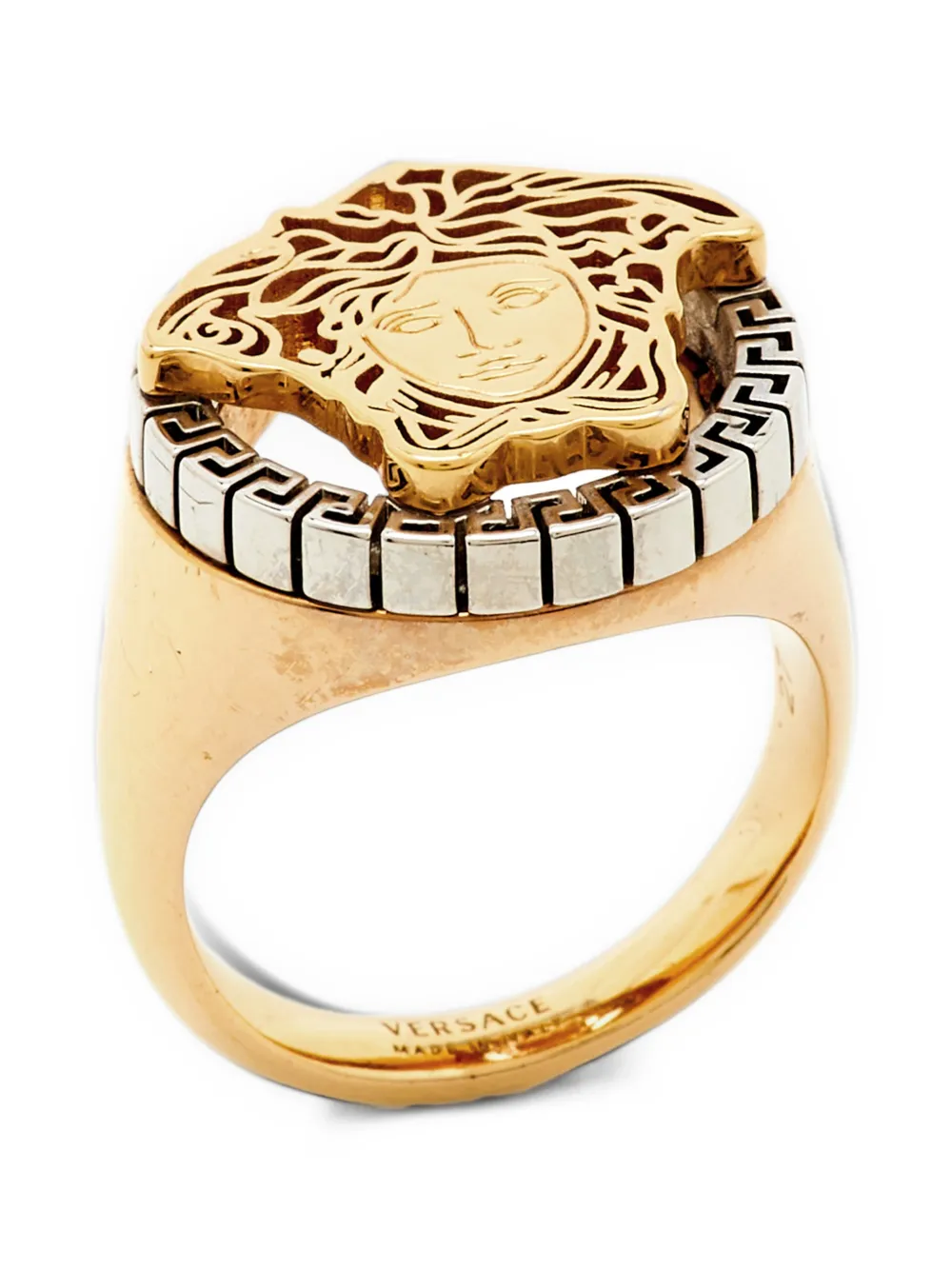 Versace Pre-Owned Medusa Greca signet ring - Oro