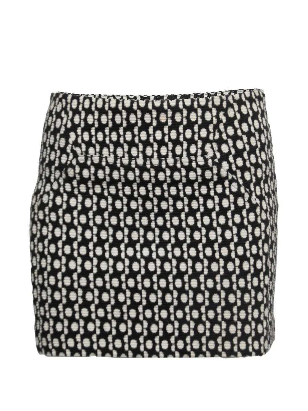 Diane Von Furstenberg Vintage Kawa jacquard mini skirt - Nero