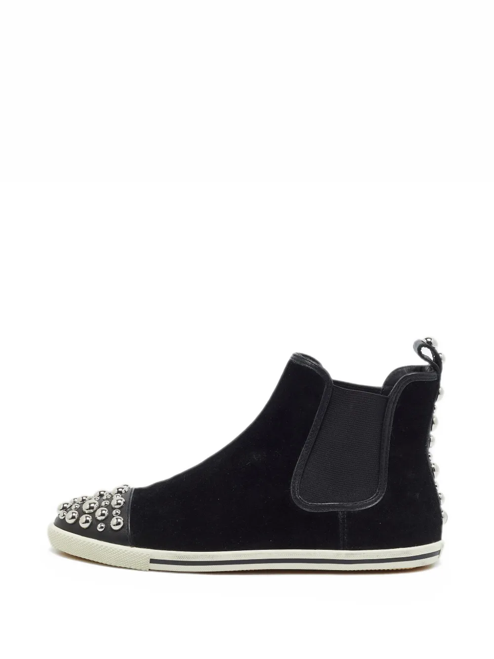Marc By Marc Jacobs studded leather high-top sneakers - Nero