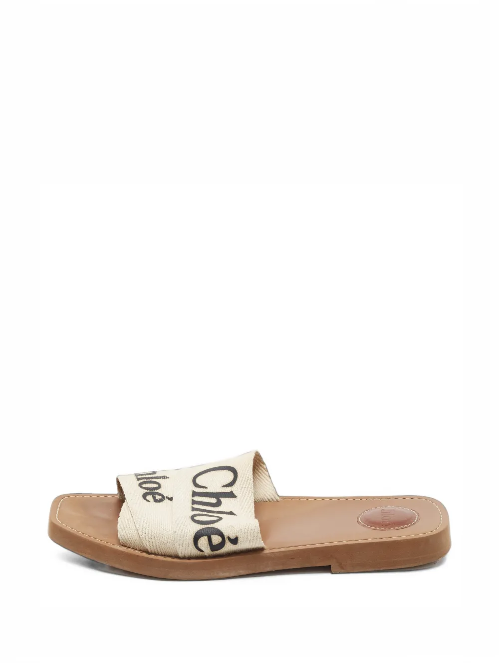 Chloé Pre-Owned Woody crossover sandals - Nude
