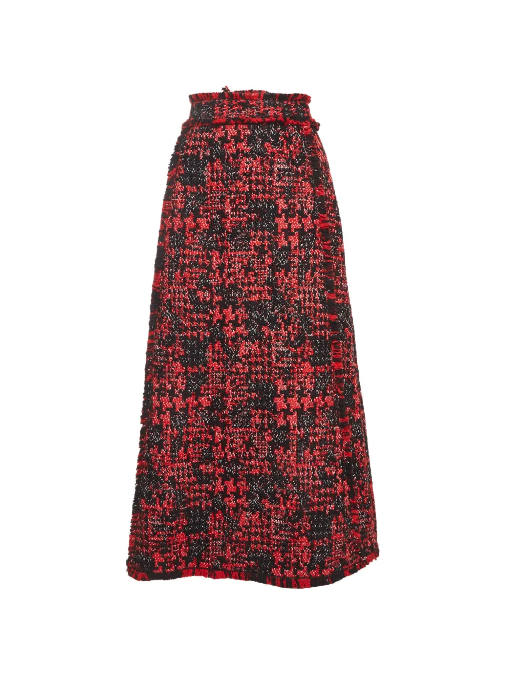 Dolce & Gabbana Pre-Owned high-waisted tweed skirt - Rot