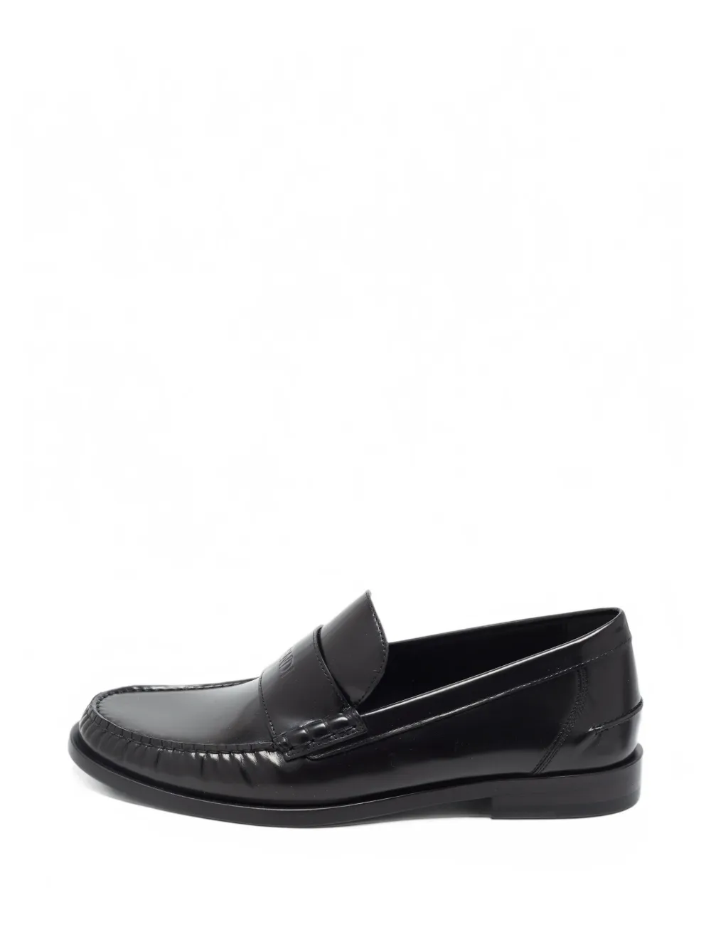 Fendi Pre-Owned stitched apron penny loafers - Schwarz