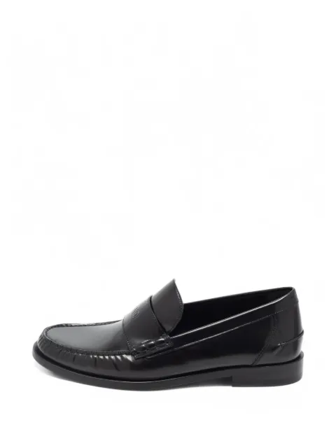 Fendi Pre-Owned stitched apron penny loafers