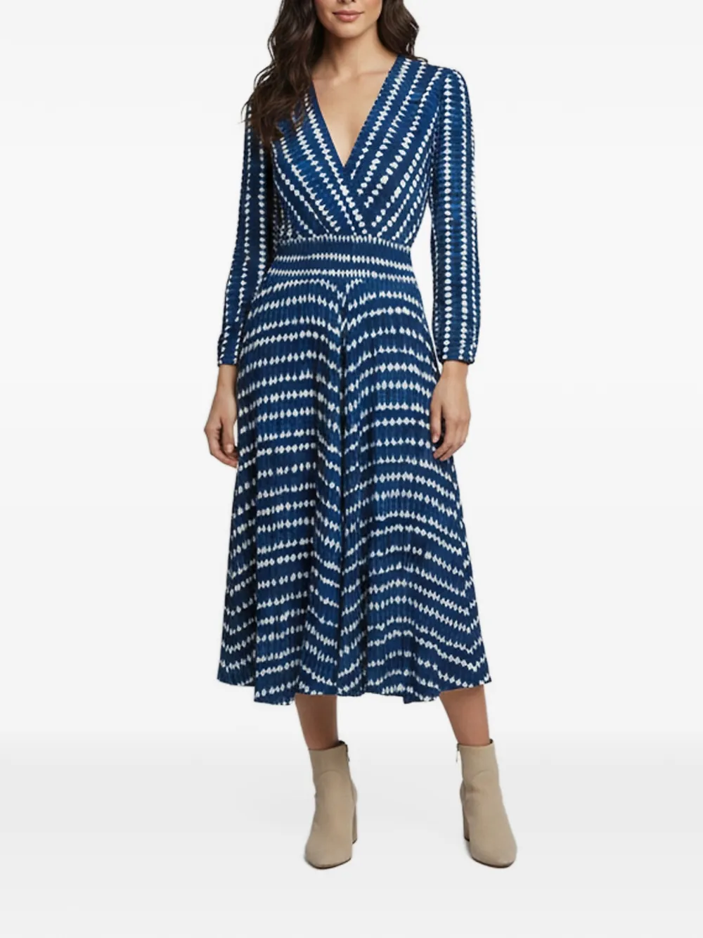 Maje Rayemitie tie-dye midi dress - Blau