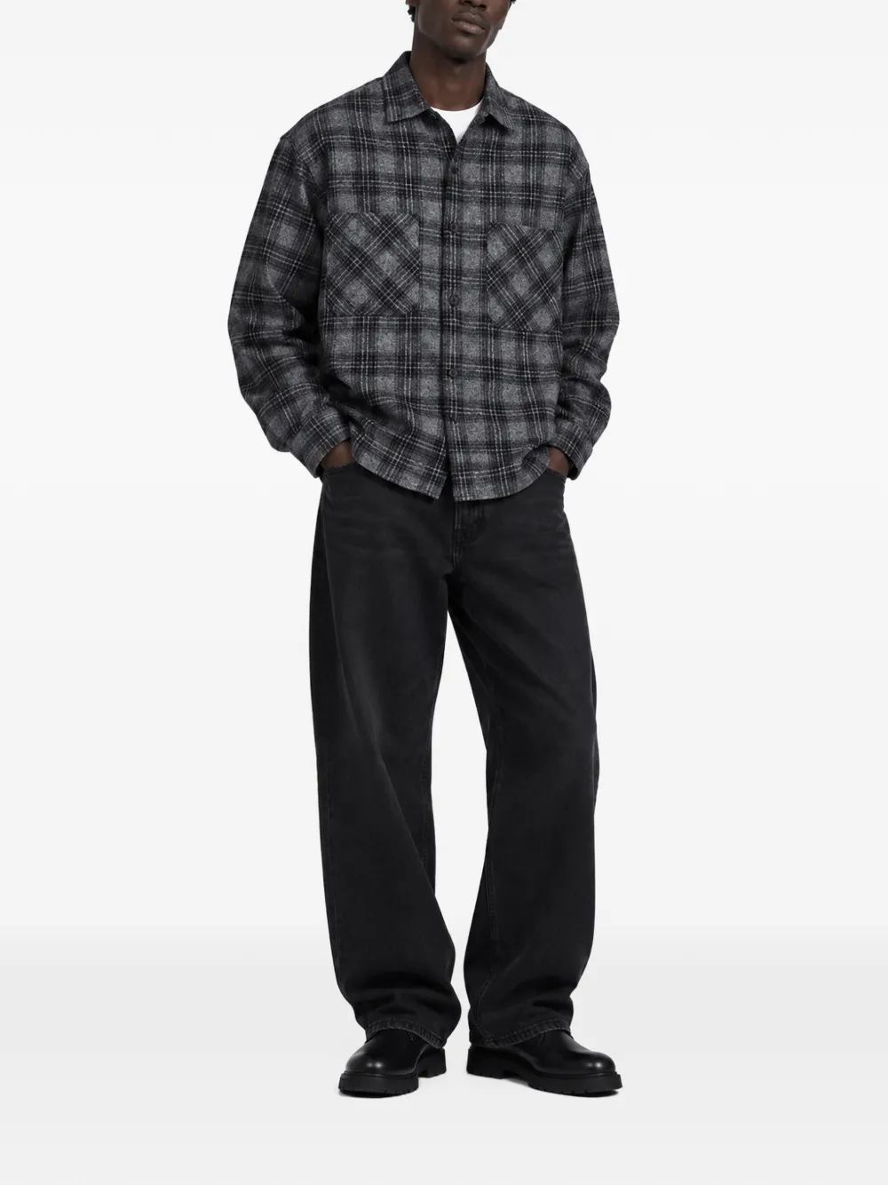 Edwin Ace Check-pattern Shirt In Multi