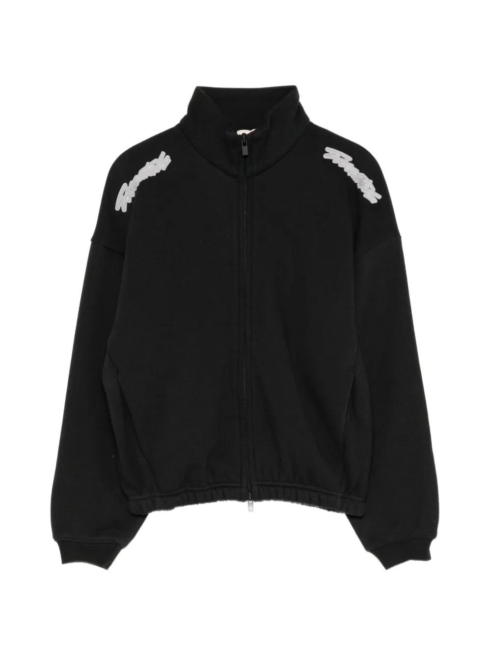 FEAR OF GOD ESSENTIALS KIDS logo-embroidered zip-up jacket - Nero