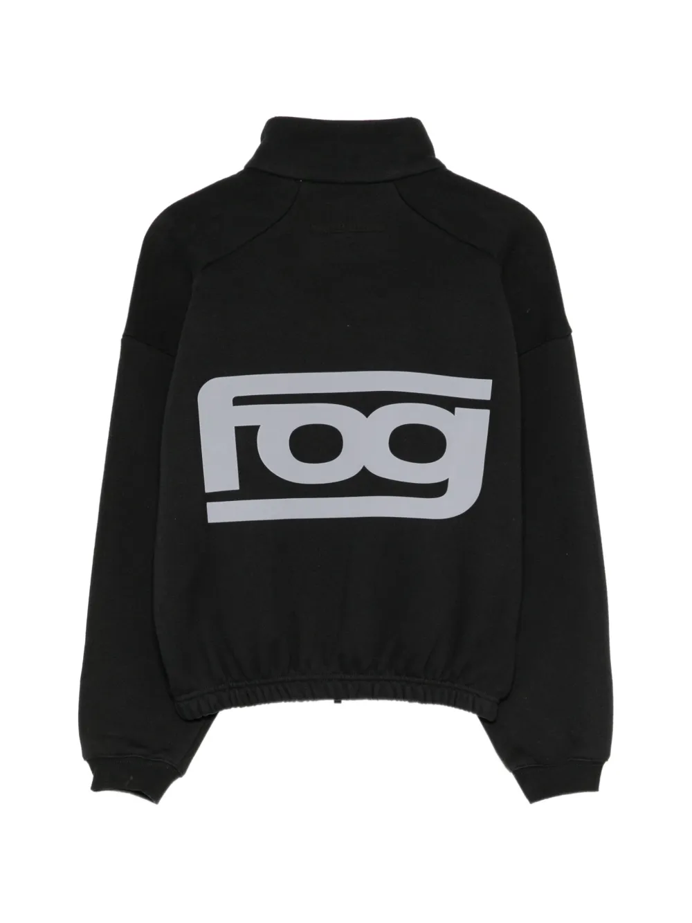FEAR OF GOD ESSENTIALS KIDS logo-embroidered zip-up jacket Zwart
