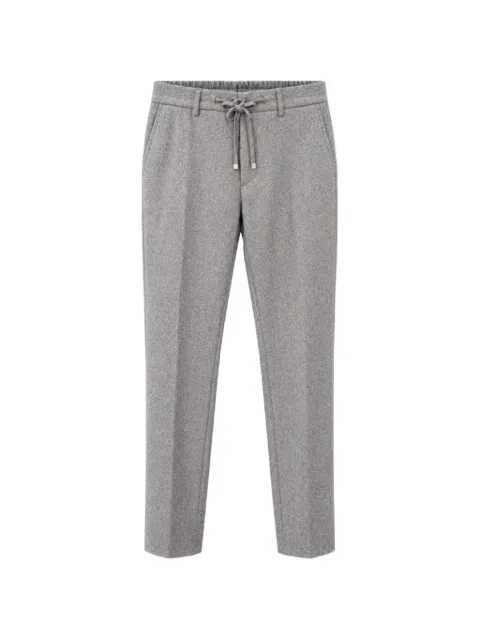 Berwich drawstring-waist melange trousers