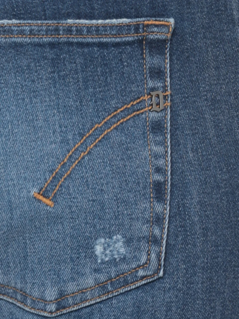 DONDUP faded-effect distressed jeans Blauw