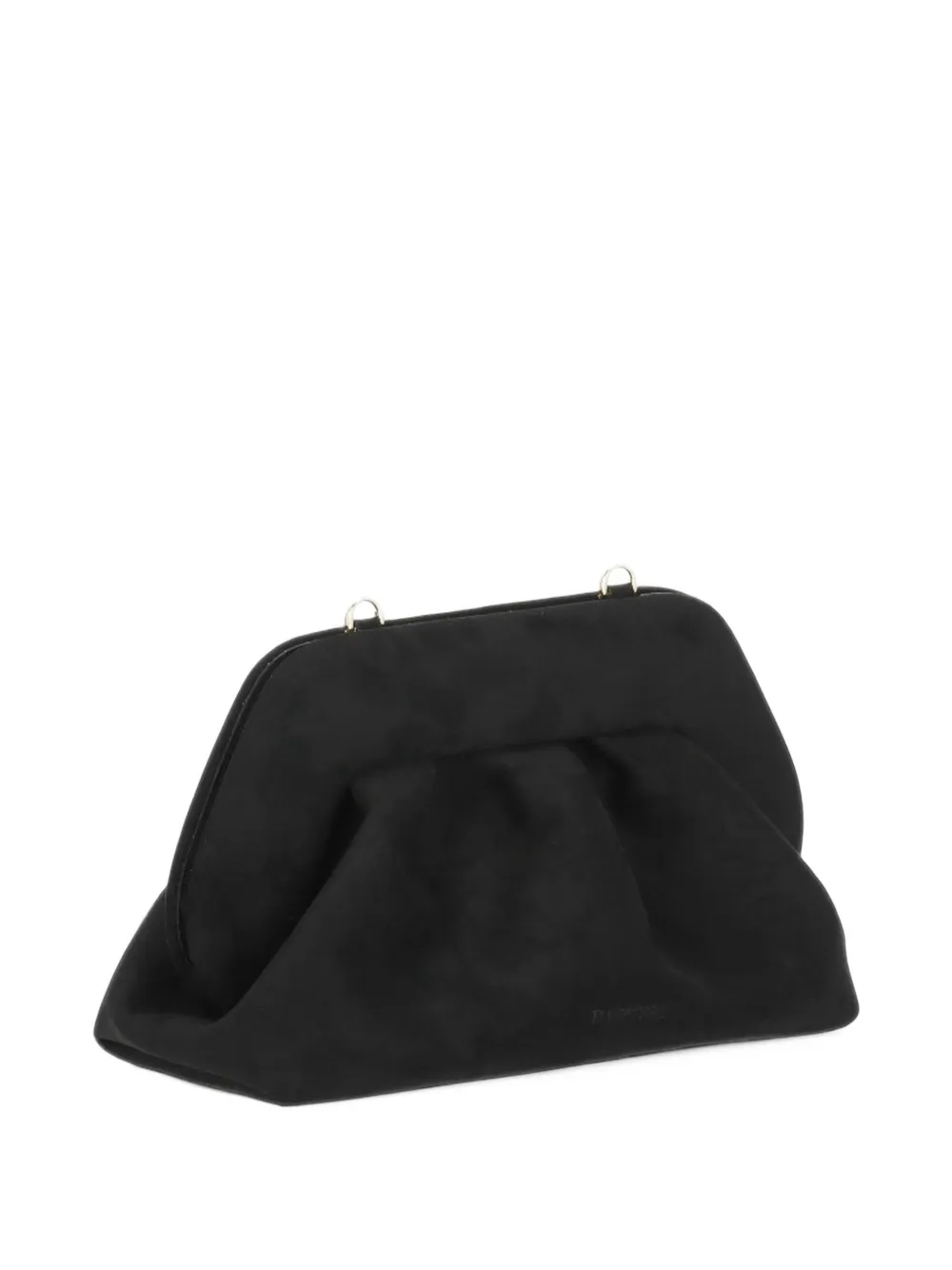 Themoirè Gea ruched clutch bag - Nero