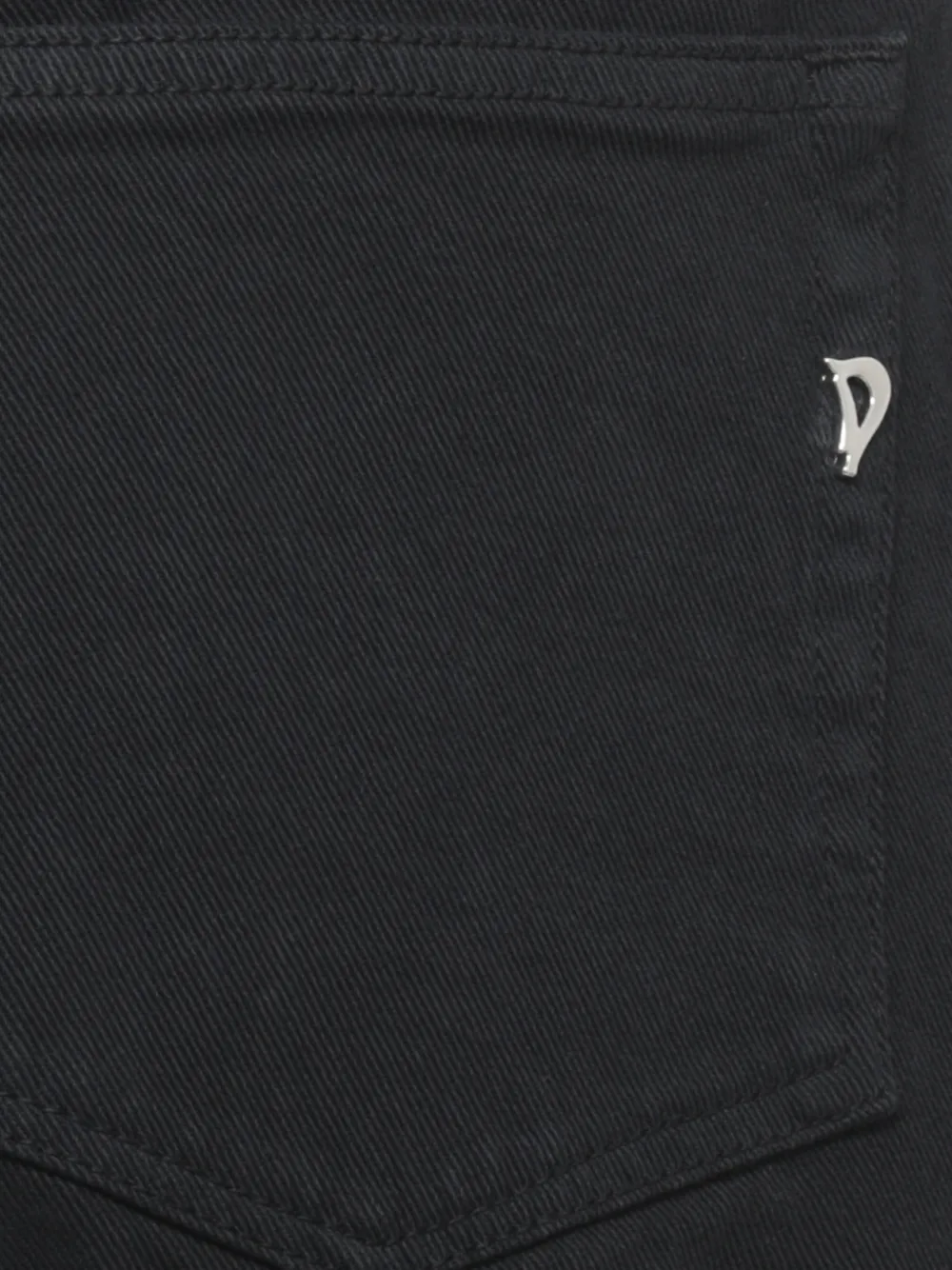 DONDUP logo-plaque jeans Zwart