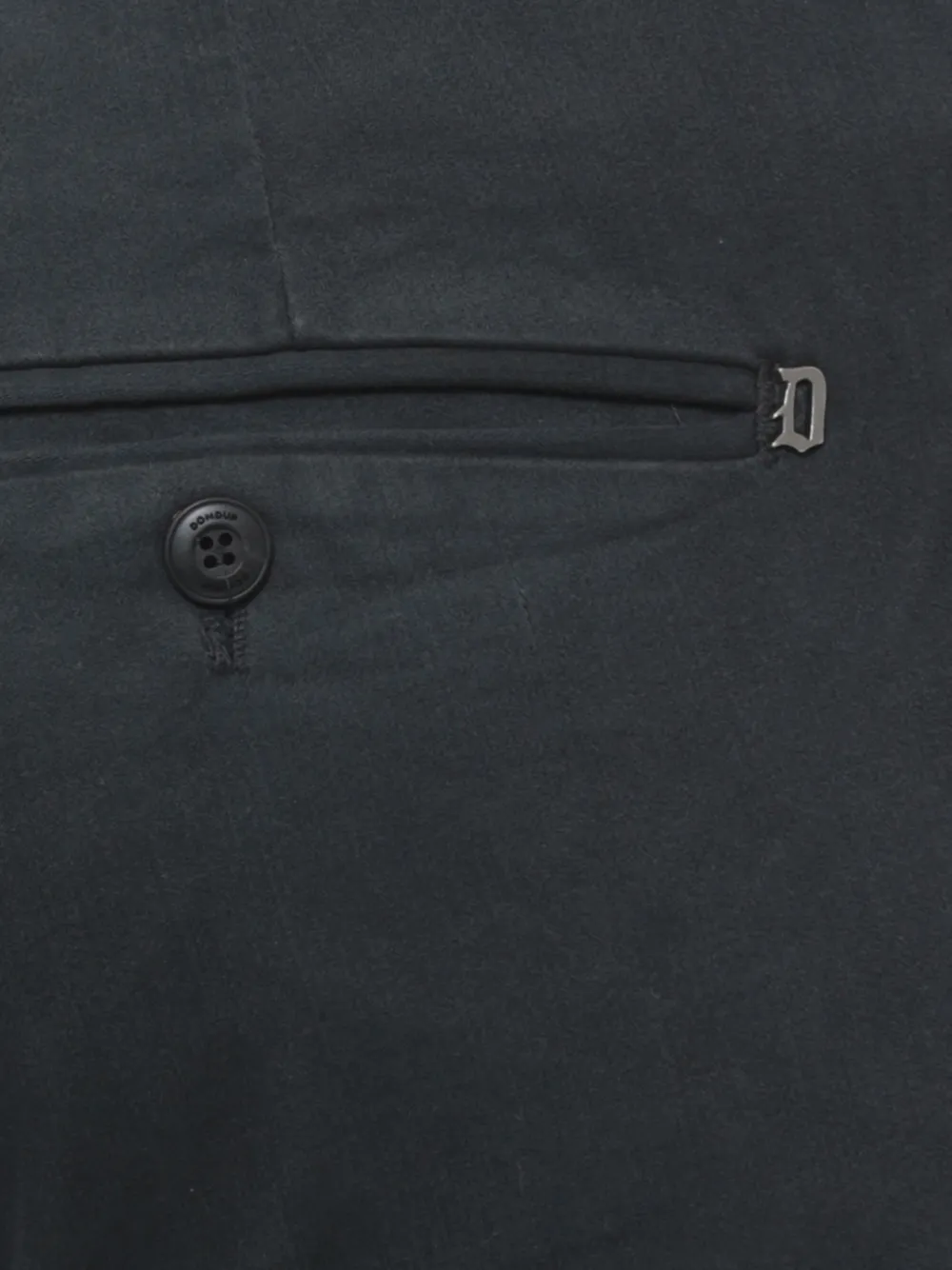 DONDUP logo-plaque turn-up trousers Grijs