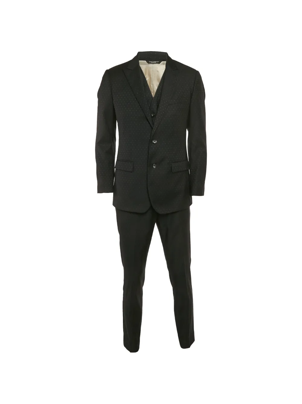 Dolce & Gabbana Pre-Owned patterned three-piece suit - Nero