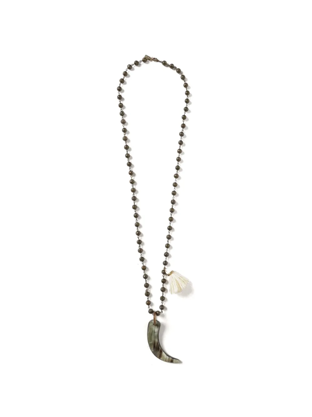 ALLUJEWELS tassel-detail filigree necklace - Effetto metallizzato